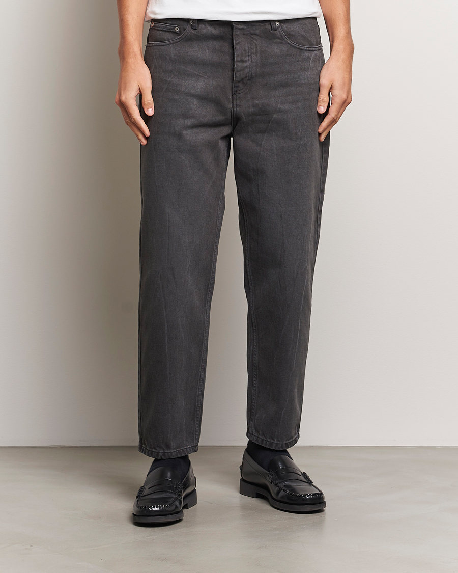 Herr | Jeans | AMI | Tapered Fit Jeans Washed Black