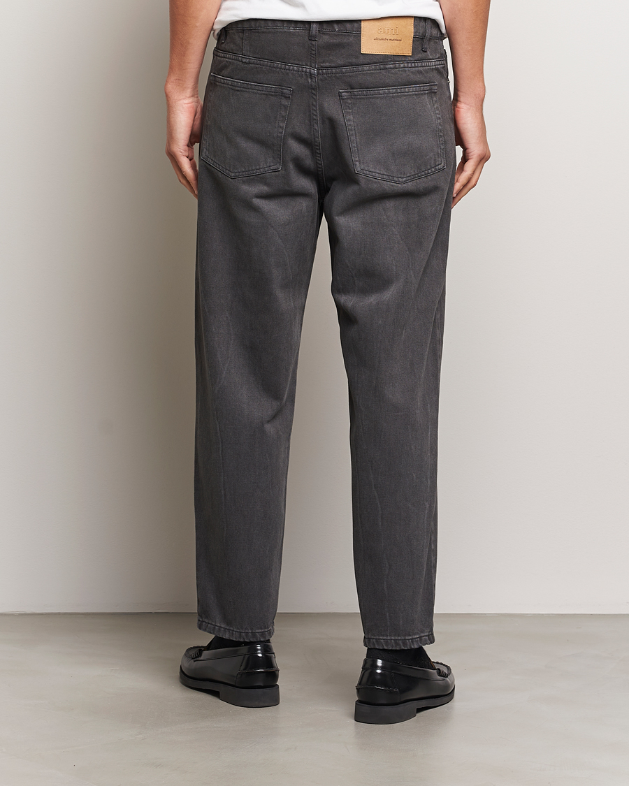 Herr | Jeans | AMI | Tapered Fit Jeans Washed Black
