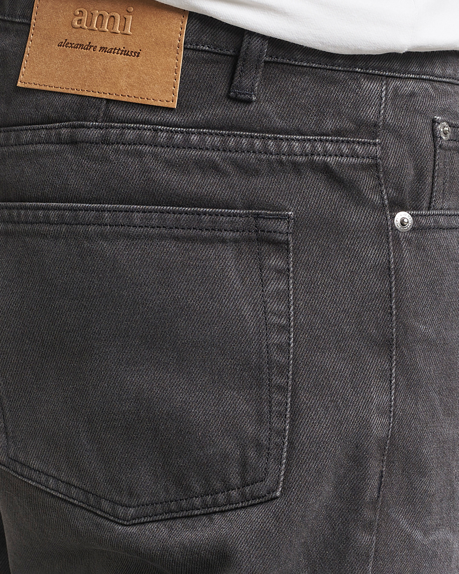 Herr | Jeans | AMI | Tapered Fit Jeans Washed Black
