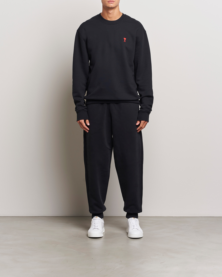 Herr | Byxor | AMI | Tonal Heart Logo Sweatpants Black