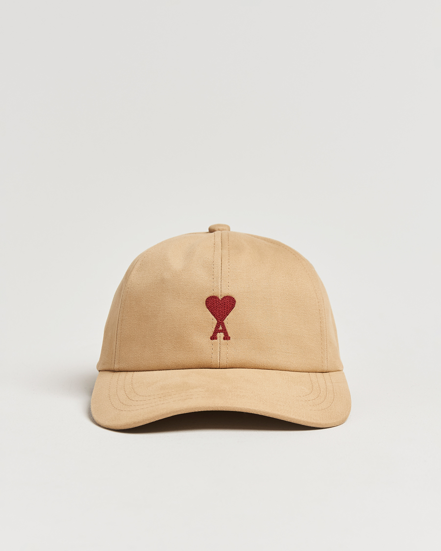 Herr | AMI Heart Logo Cap Sand | AMI | Heart Logo Cap Sand