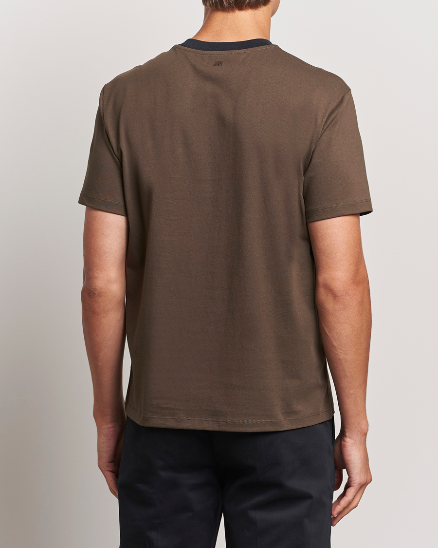 Herr | T-Shirts | AMI | Paris Logo T-Shirt Dark Coffee