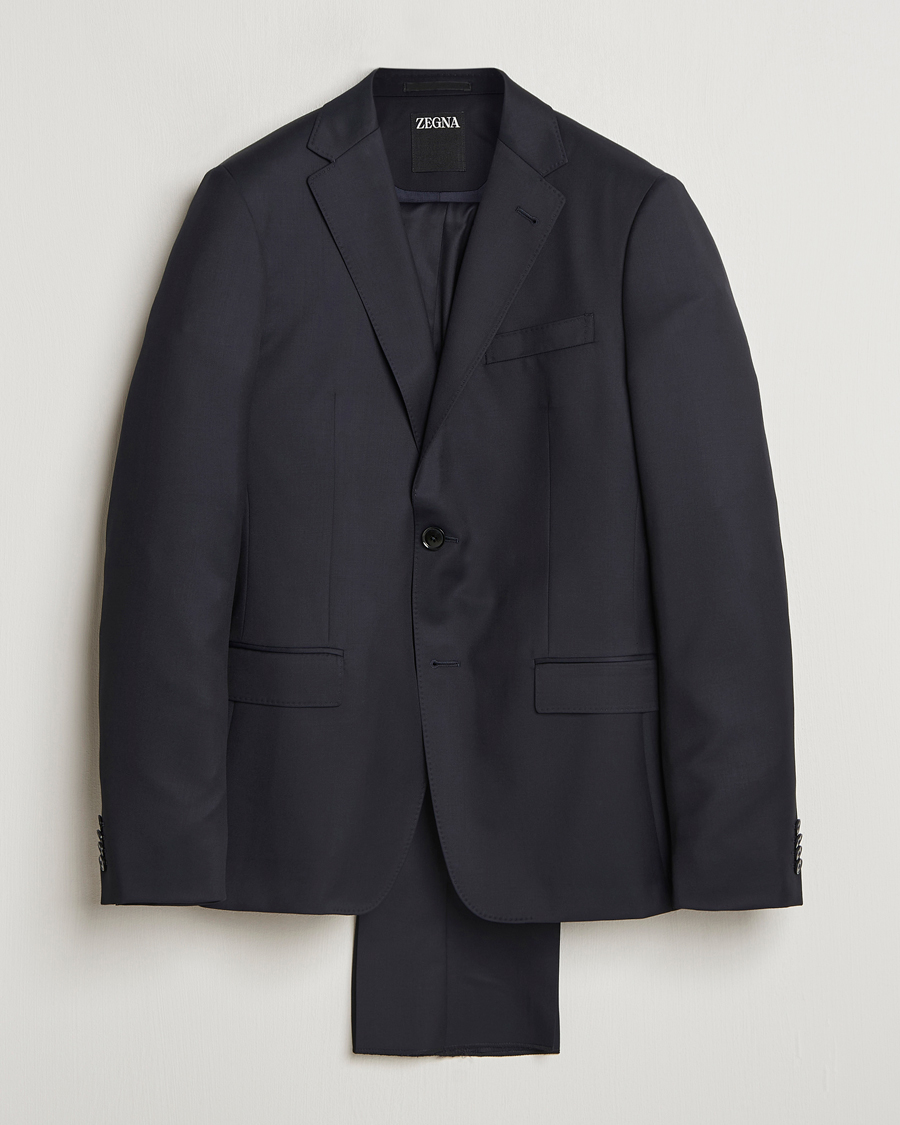 Herr | Kostymer | Zegna | Tailored Wool Suit Midnight