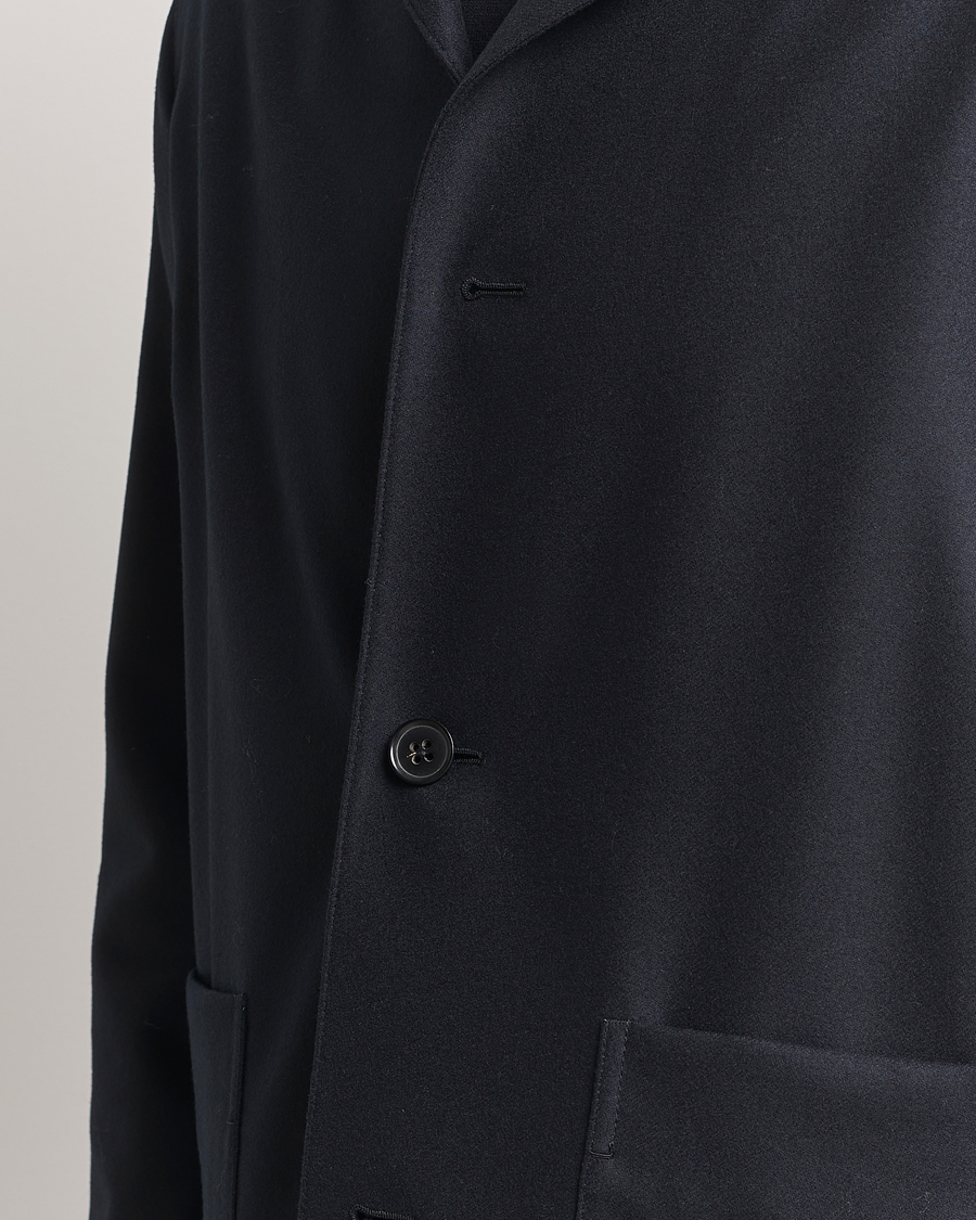 Herr | Jackor | Zegna | Flannel Chore Jacket Black