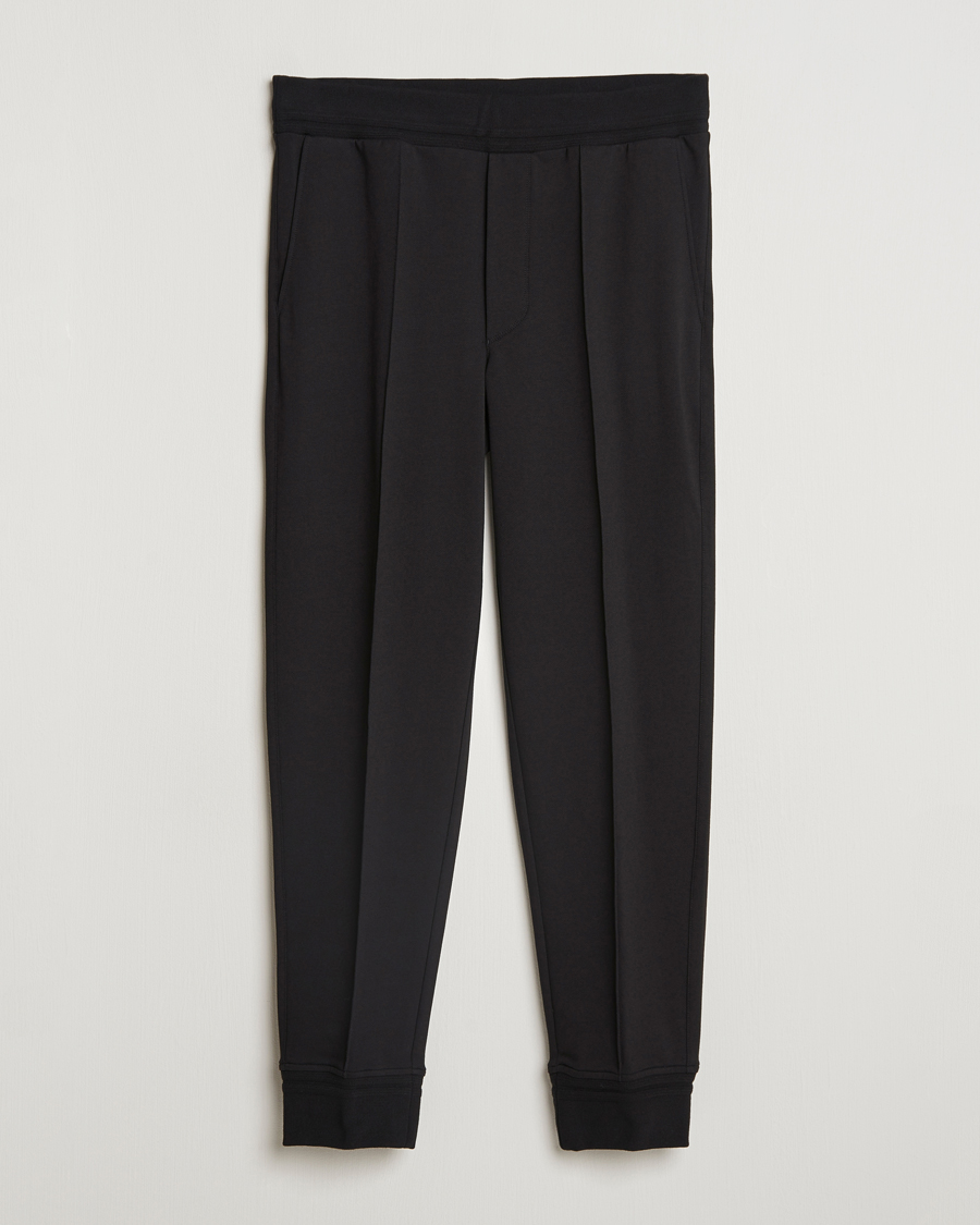 Herr | Byxor | Zegna | Cotton Stretch Drawstring Pants Black
