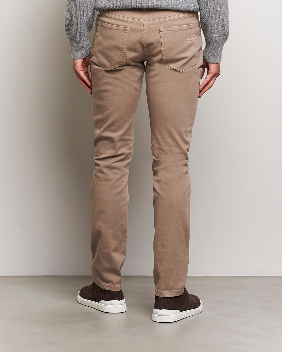 Herr | Byxor | Zegna | 5-Pocket Comfort Denim Pants Beige