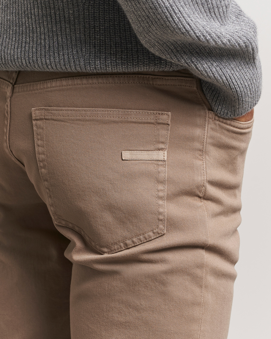 Herr | Byxor | Zegna | 5-Pocket Comfort Denim Pants Beige
