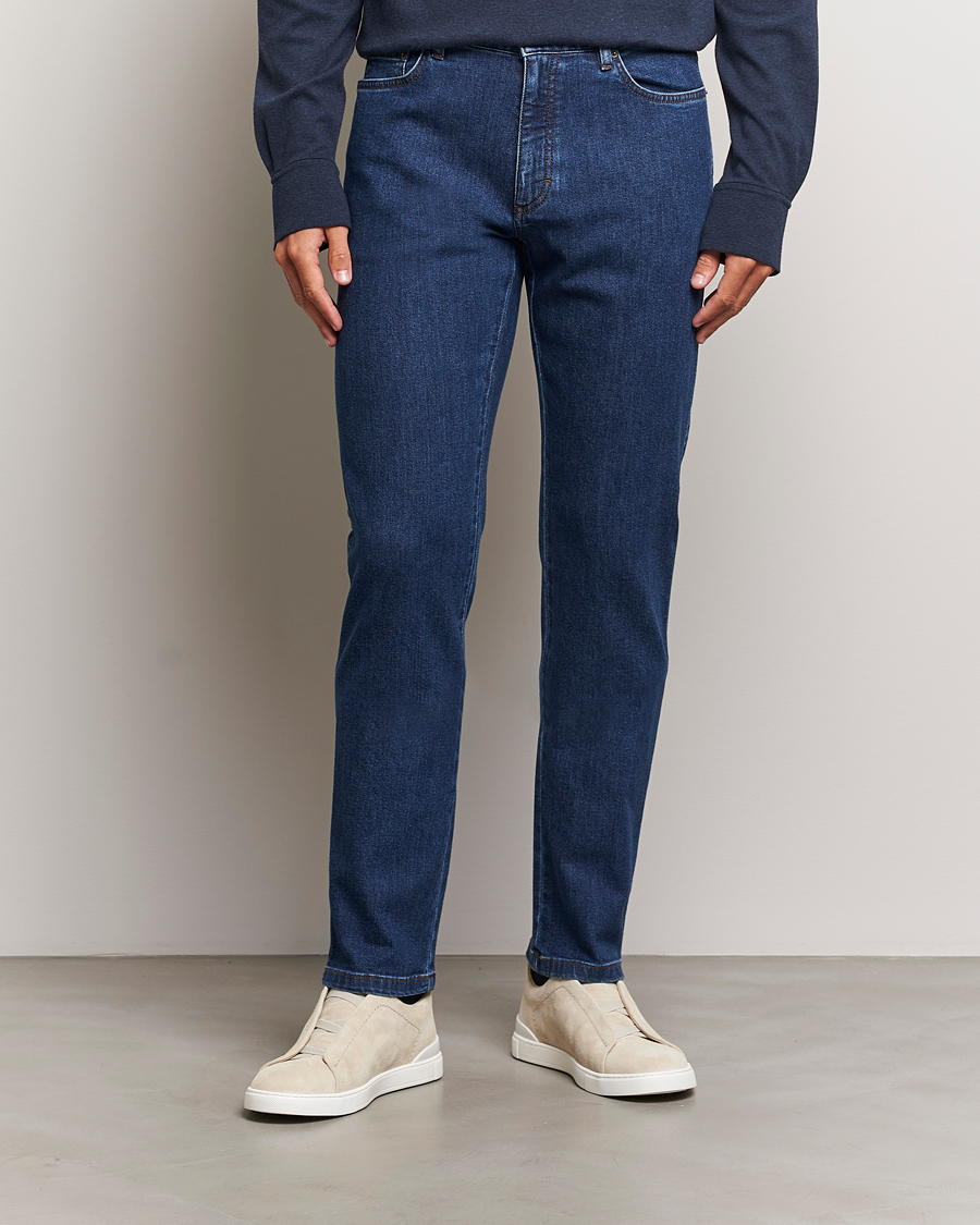 Herr | Jeans | Zegna | 5-Pocket Denim Jeans Stone Washed