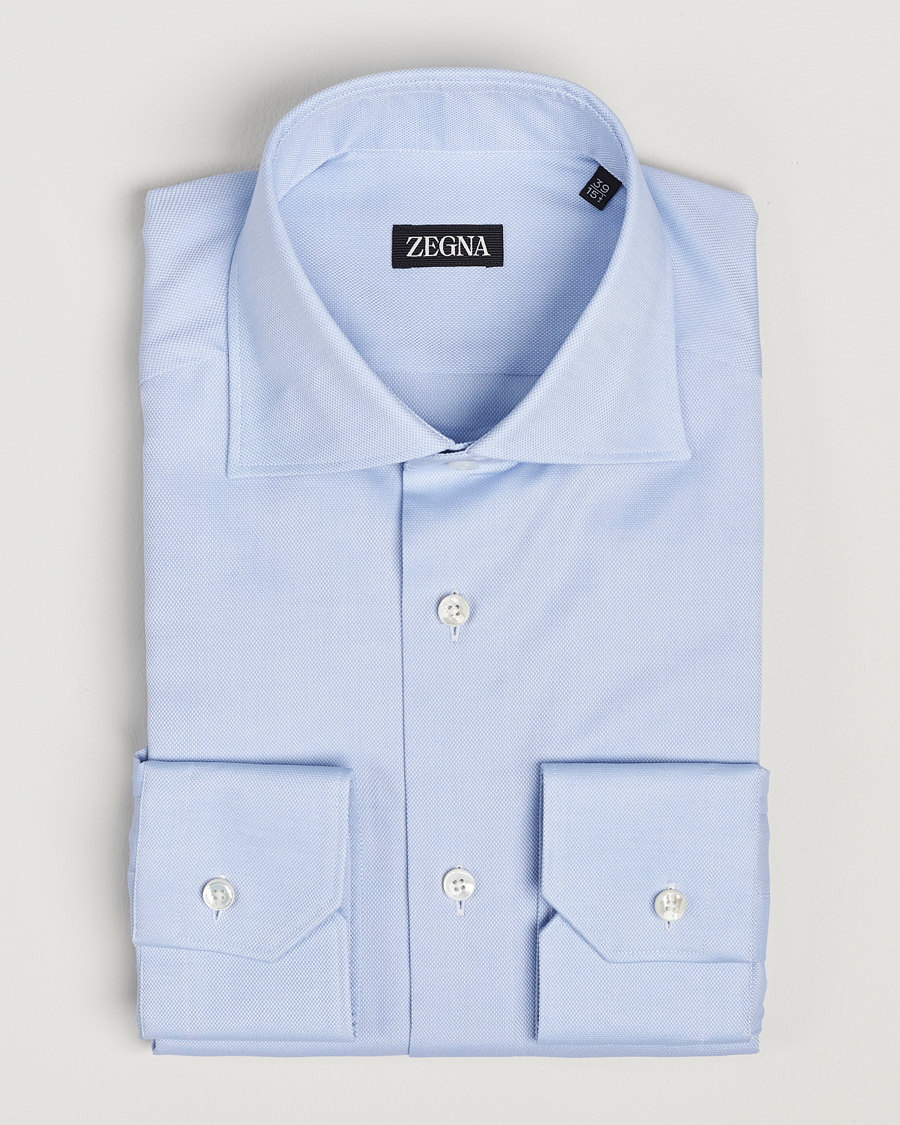 Herr | Skjortor | Zegna | Slim Fit Oxford Dress Shirt Light Blue