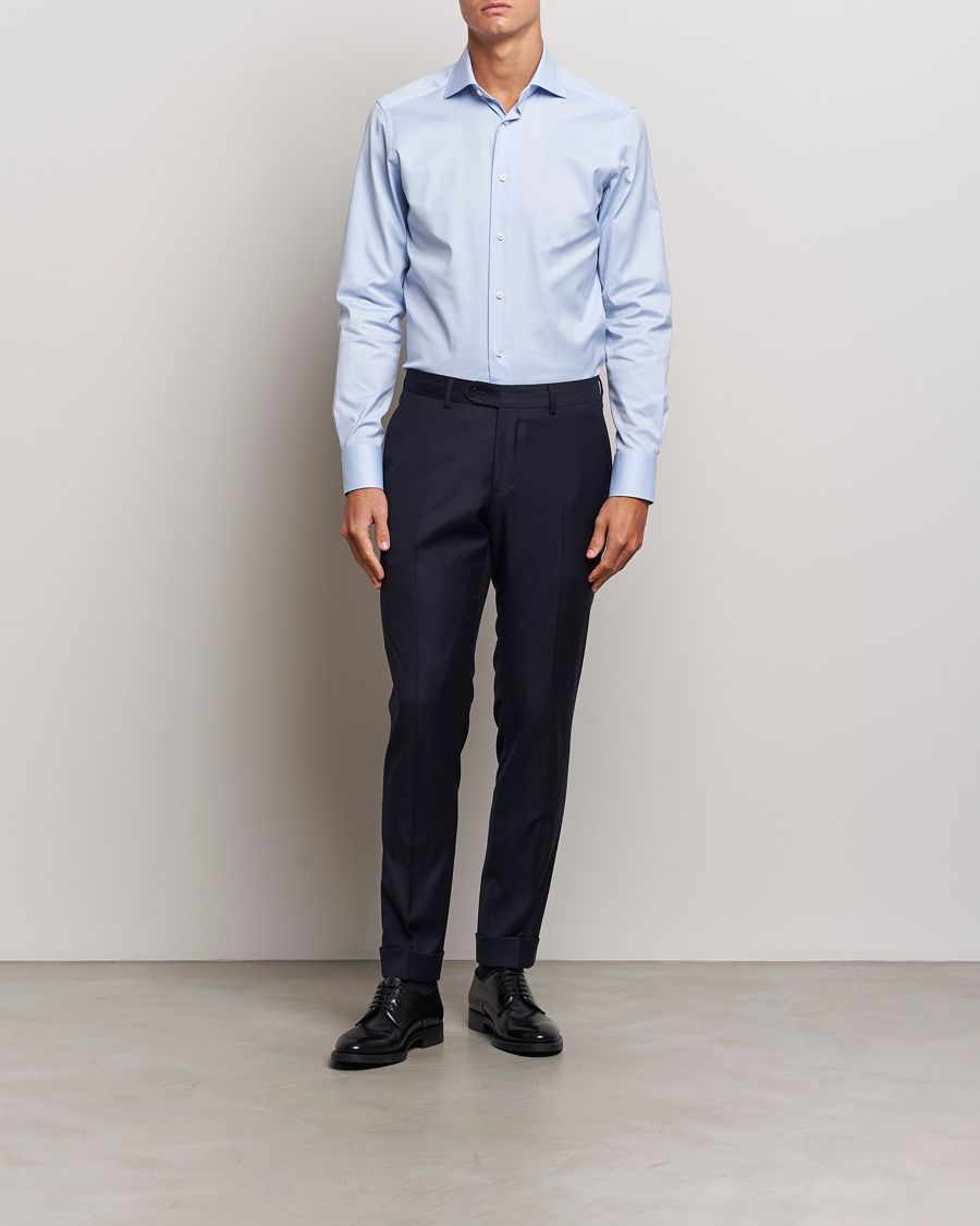 Herr | Skjortor | Zegna | Slim Fit Oxford Dress Shirt Light Blue