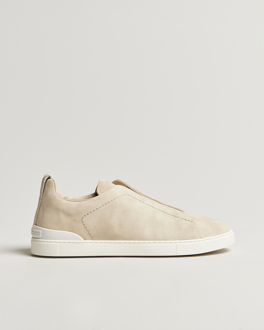 Herr | Zegna Triple Stitch Sneakers Butter Suede | Zegna | Triple Stitch Sneakers Butter Suede
