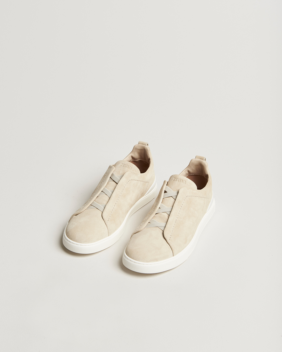 Herr | Zegna Triple Stitch Sneakers Butter Suede | Zegna | Triple Stitch Sneakers Butter Suede