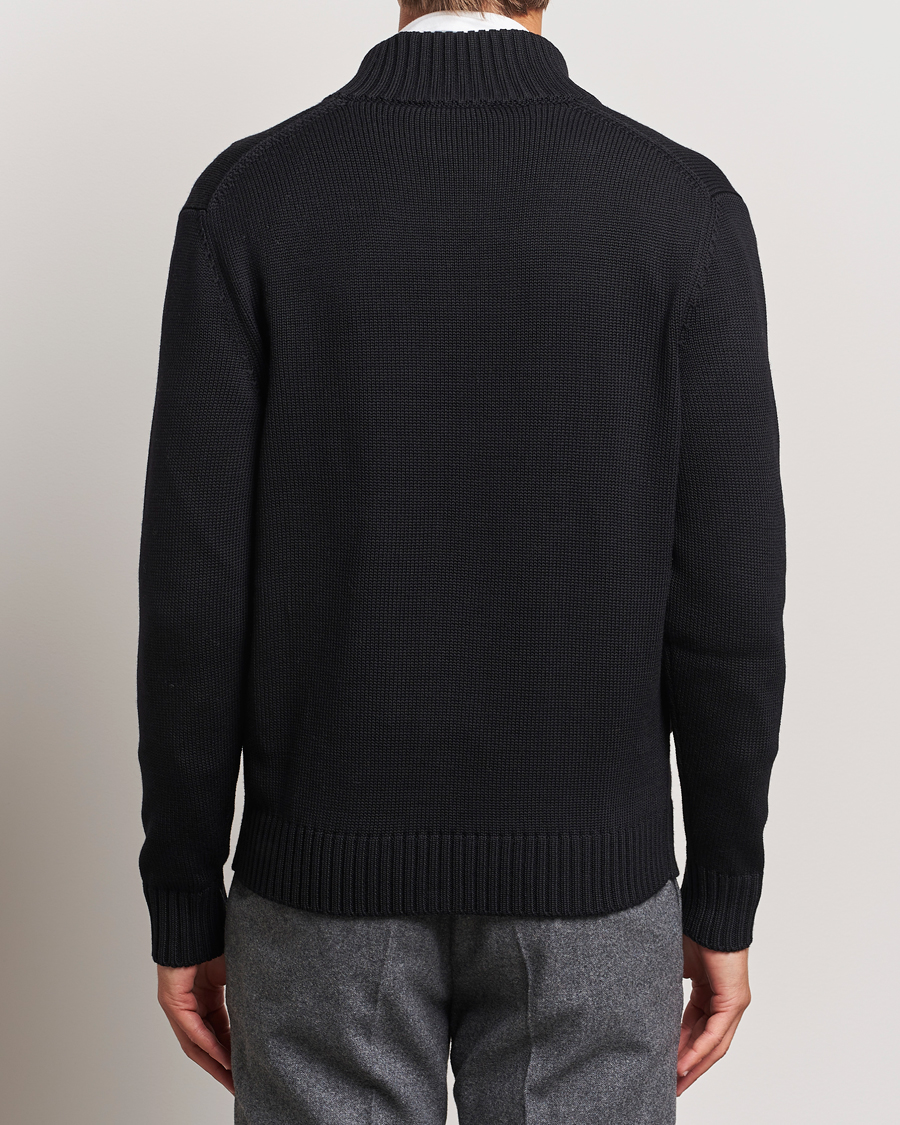 Herr | Tröjor | Zanone | Virgin Merino Wool Chioto Cardigan Black