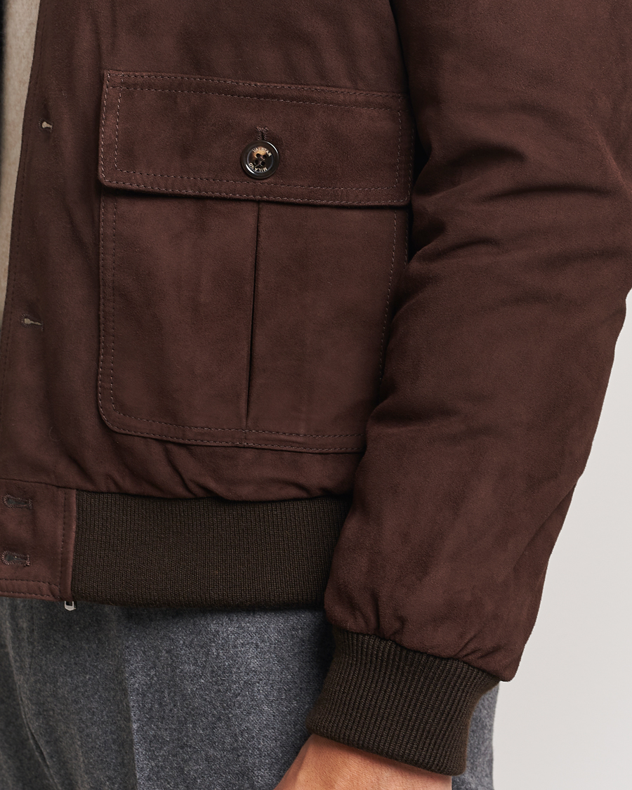 Herr | Jackor | Valstar | Goose Down Valstarino Dark Brown Suede