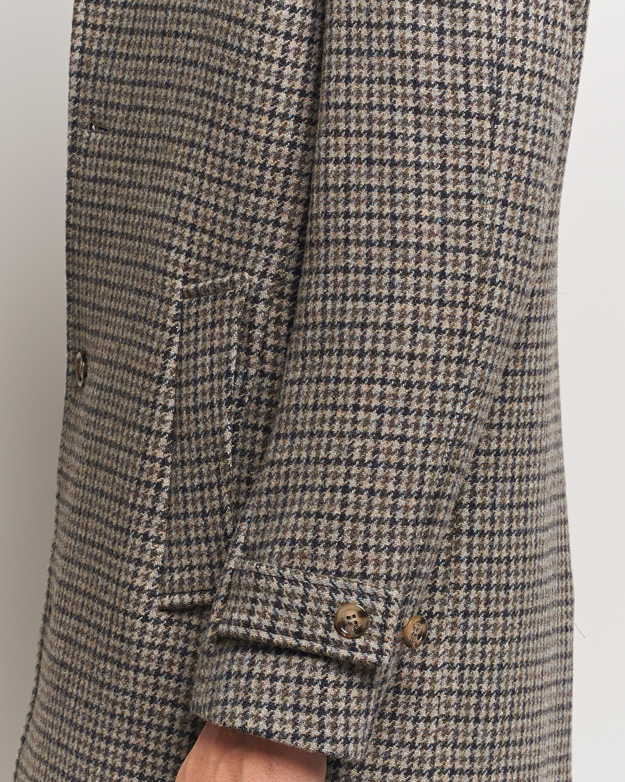 Herr | Jackor | Valstar | Marcello Wool Overcoat Grey Houndstooth