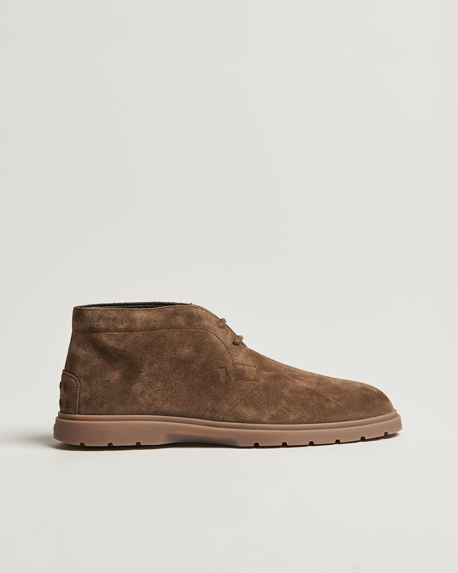 Herr | Tod's Polacco Chukka Boots Olive Suede | Tod's | Polacco Chukka Boots Olive Suede