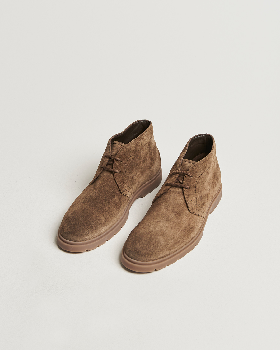 Herr | Tod's Polacco Chukka Boots Olive Suede | Tod's | Polacco Chukka Boots Olive Suede