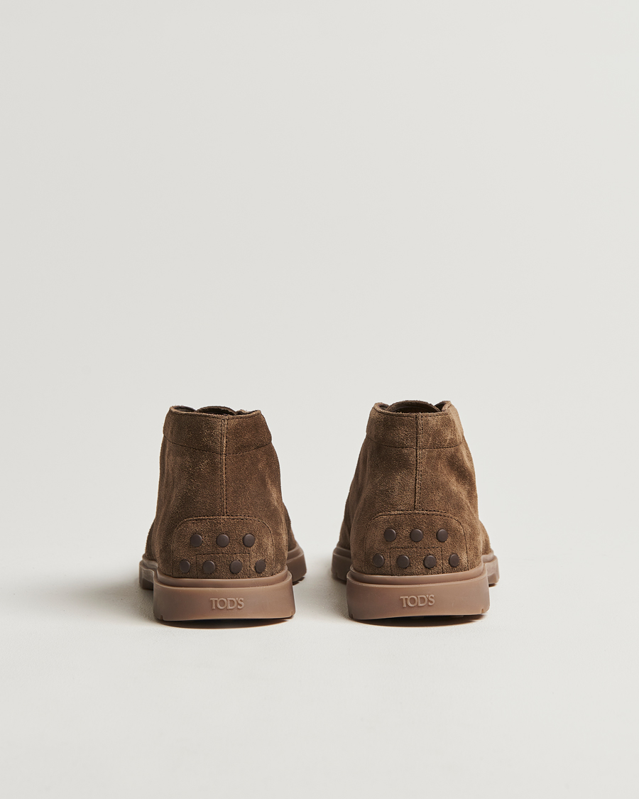 Herr | Tod's Polacco Chukka Boots Olive Suede | Tod's | Polacco Chukka Boots Olive Suede