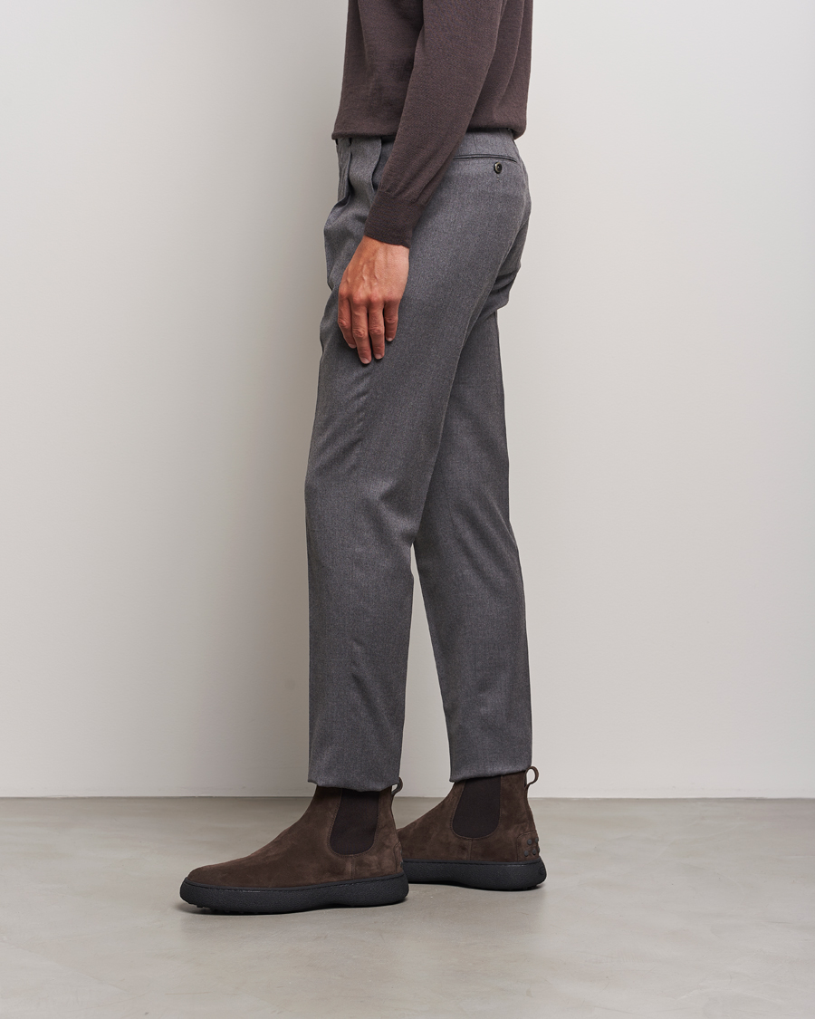 Herr | Tod's Gommino Chelsea Boots Dark Brown Suede | Tod's | Gommino Chelsea Boots Dark Brown Suede