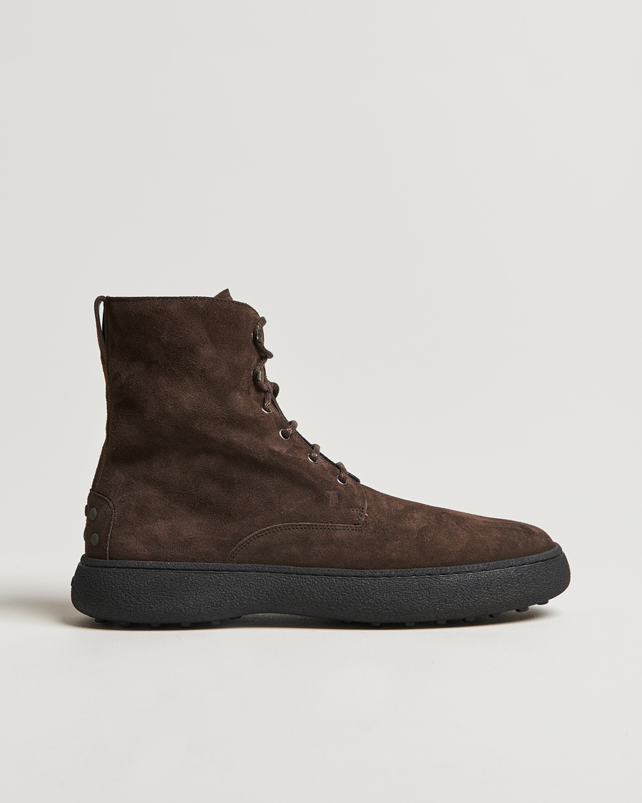 Herr | Tod's Gommino Winter Boots Dark Brown Suede | Tod's | Gommino Winter Boots Dark Brown Suede