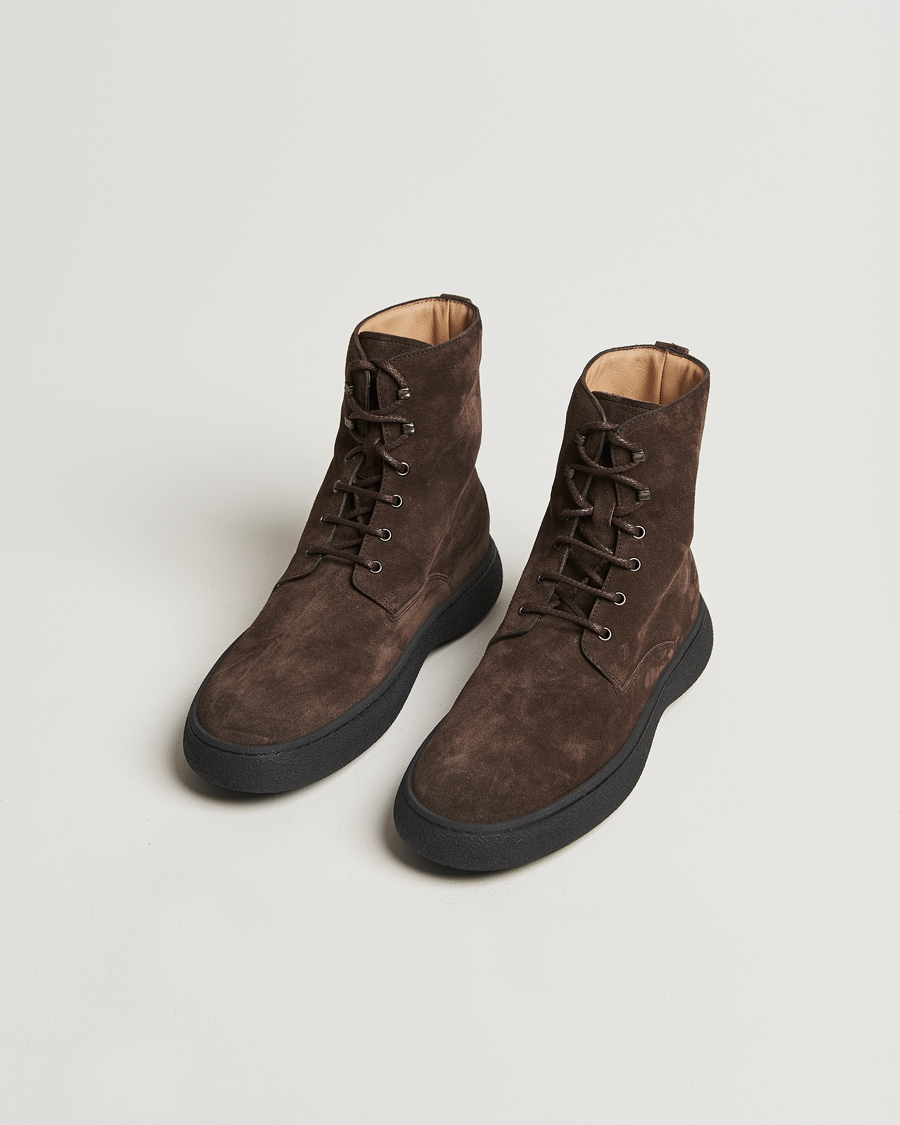 Herr | Tod's Gommino Winter Boots Dark Brown Suede | Tod's | Gommino Winter Boots Dark Brown Suede