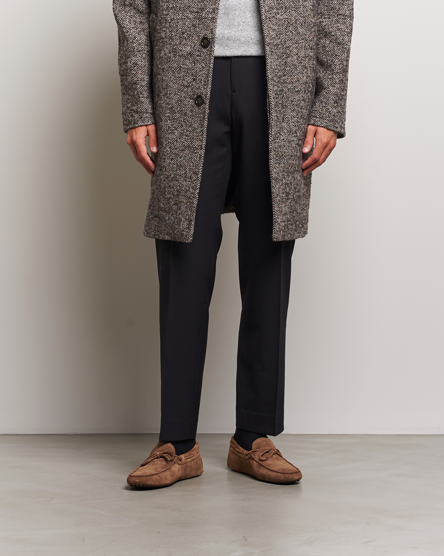 Herr | Tod's Winter Shearling Gommino Brown Suede | Tod's | Winter Shearling Gommino Brown Suede