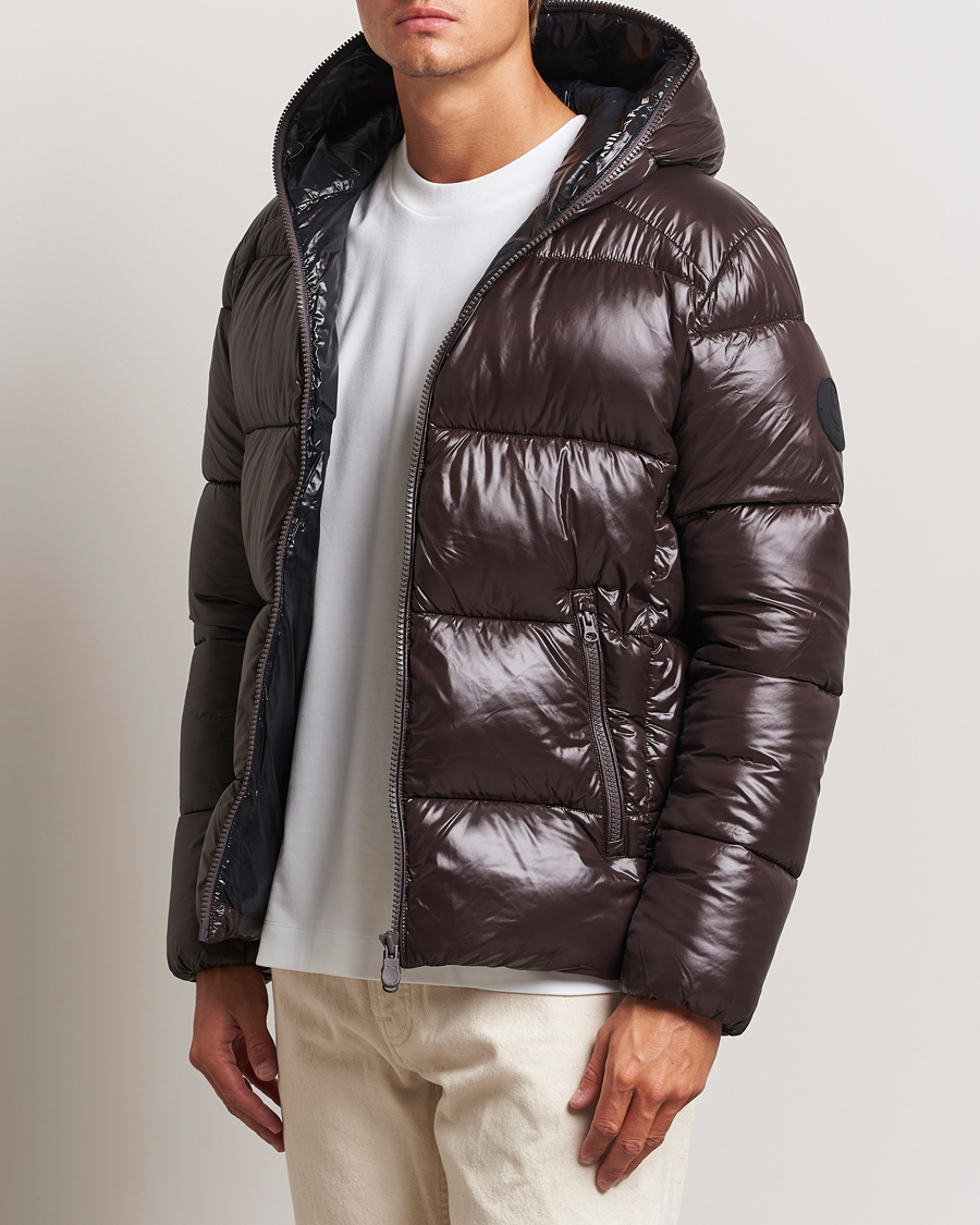 Herr | Jackor | Save The Duck | Edgard Padded Puffer Brown Black
