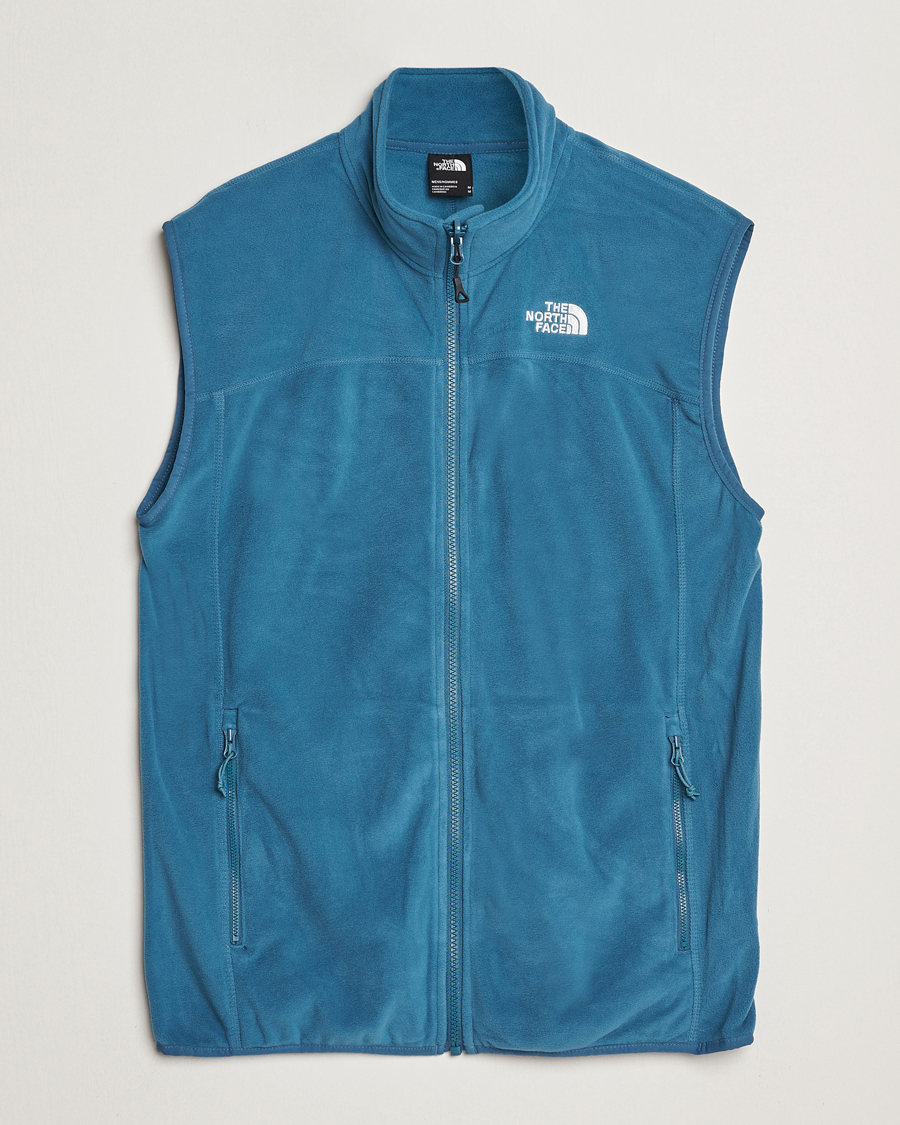 Herr | Västar | The North Face | 100 Glacier Fleece Vest Midnight Petrol