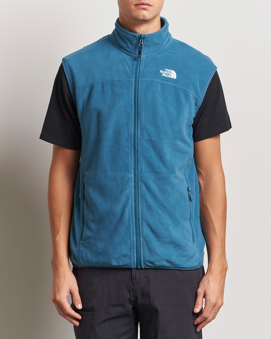 Herr | Västar | The North Face | 100 Glacier Fleece Vest Midnight Petrol