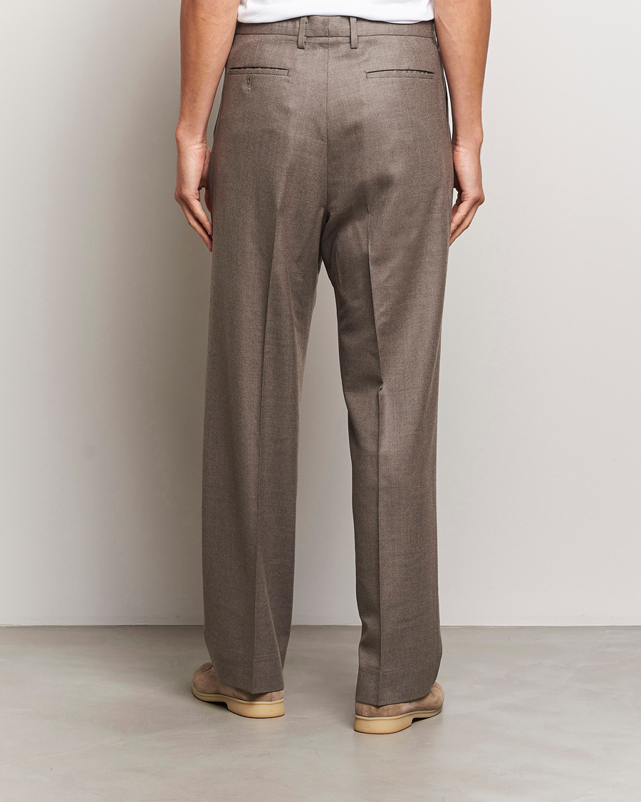 Herr | Byxor | Auralee | Superlight Wool Slacks Top Brown