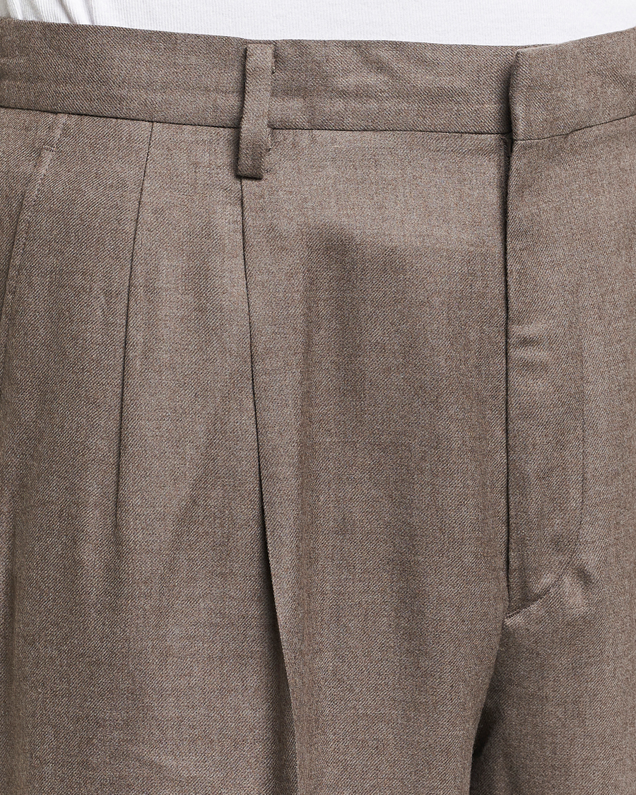 Herr | Byxor | Auralee | Superlight Wool Slacks Top Brown