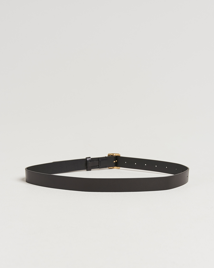 Herr | Auralee Leather Square Buckle Belt Black | Auralee | Leather Square Buckle Belt Black