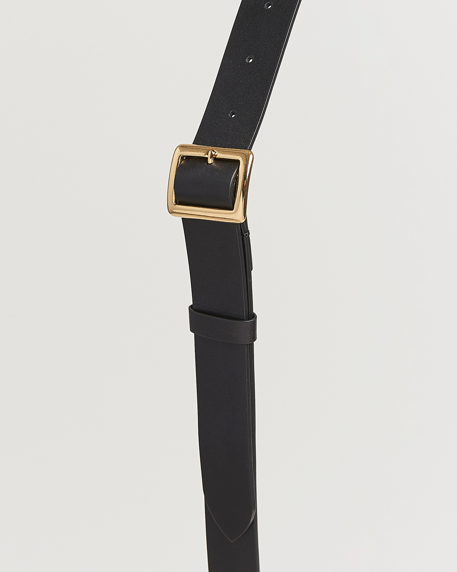 Herr | Auralee Leather Square Buckle Belt Black | Auralee | Leather Square Buckle Belt Black