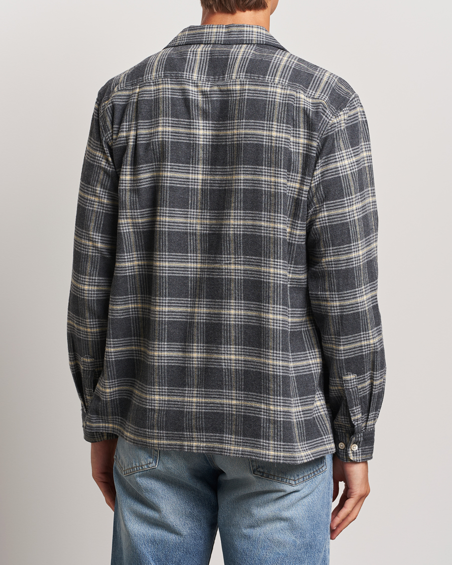Herr | Skjortor | Sunflower | Flannel Pocket Shirt Grey Check