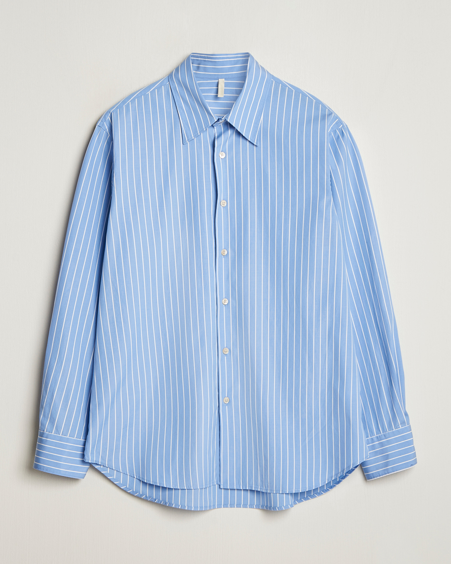 Herr | Skjortor | Sunflower | Base Shirt Light Blue Stripe