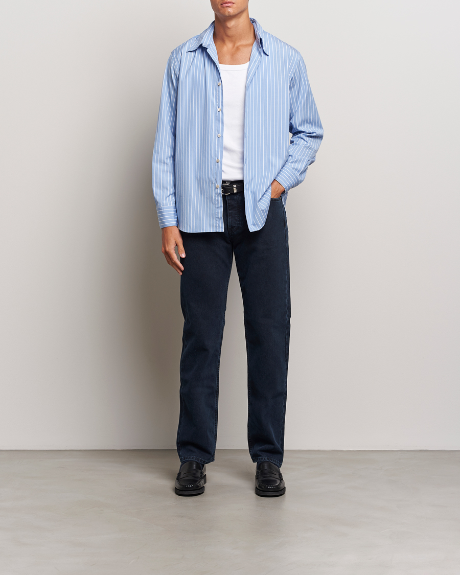 Herr | Skjortor | Sunflower | Base Shirt Light Blue Stripe