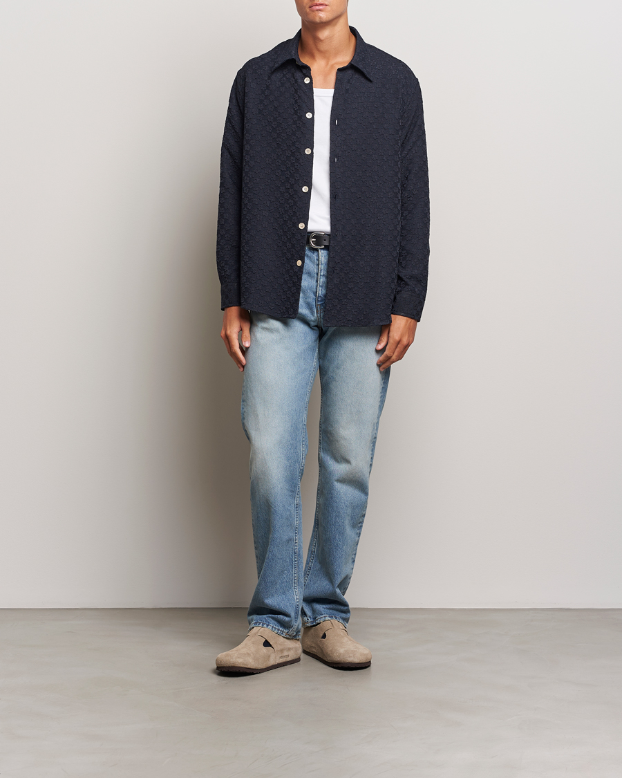 Herr | Skjortor | Sunflower | Studio Shirt Navy