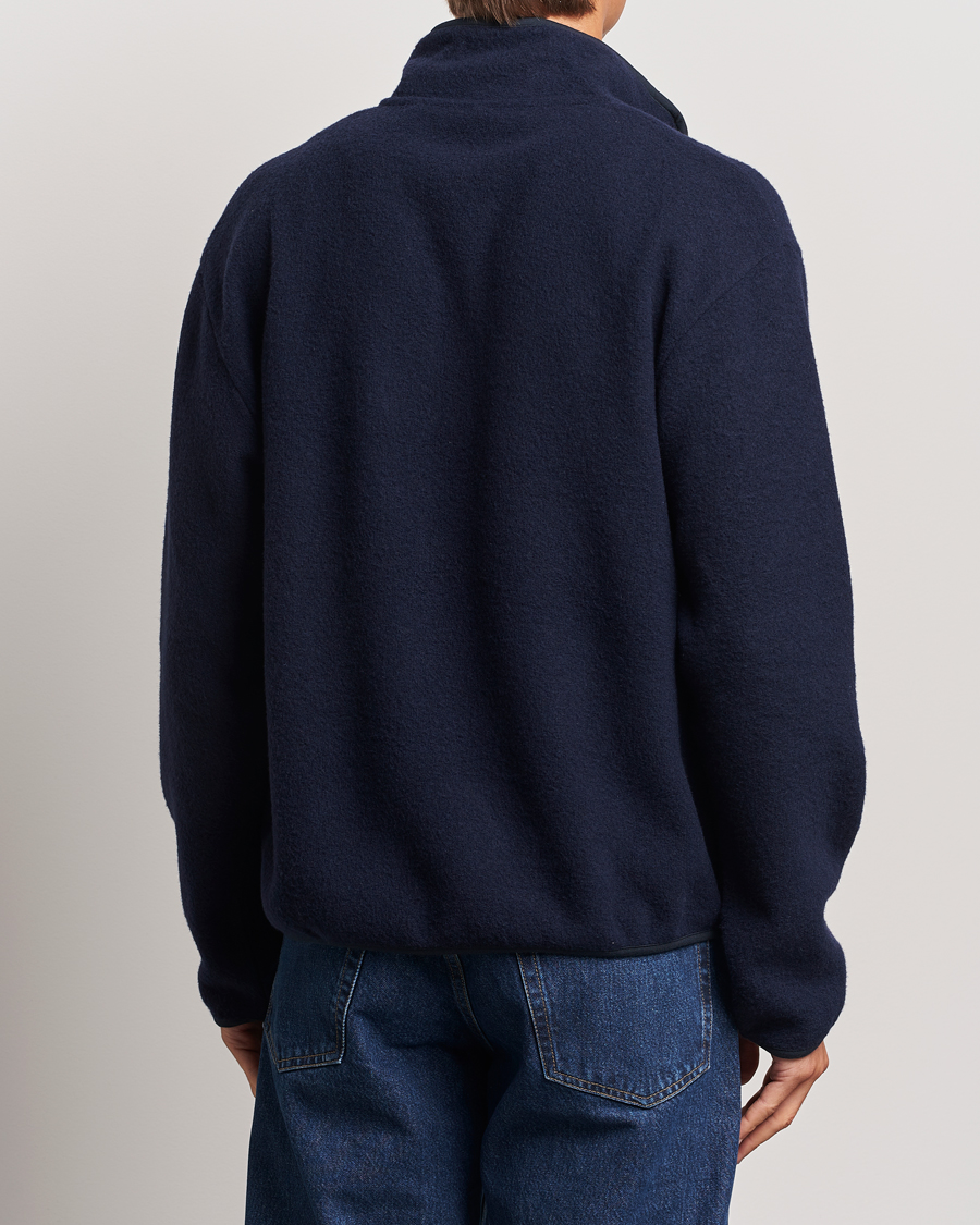 Herr | Tröjor | Sunflower | Wool Half Zip Navy