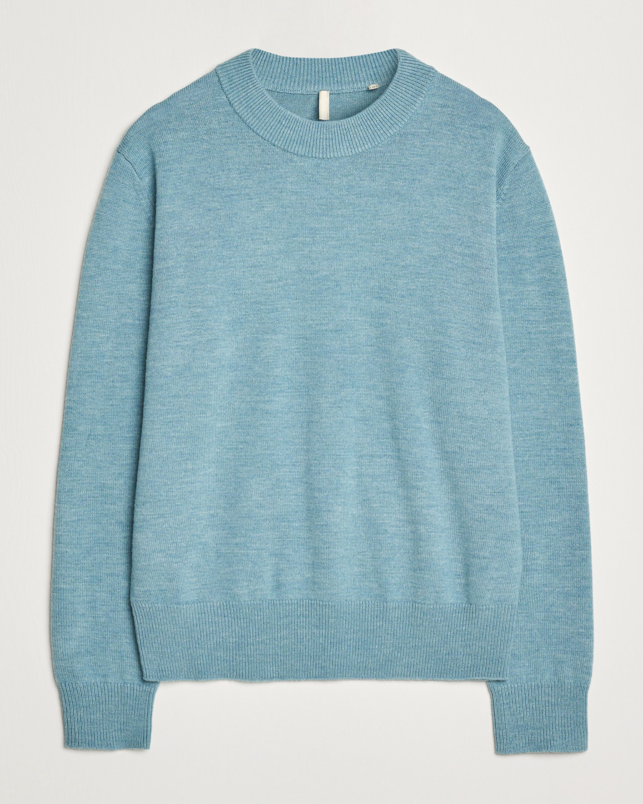 Herr | Tröjor | Sunflower | Moon Merino Crewneck Blue