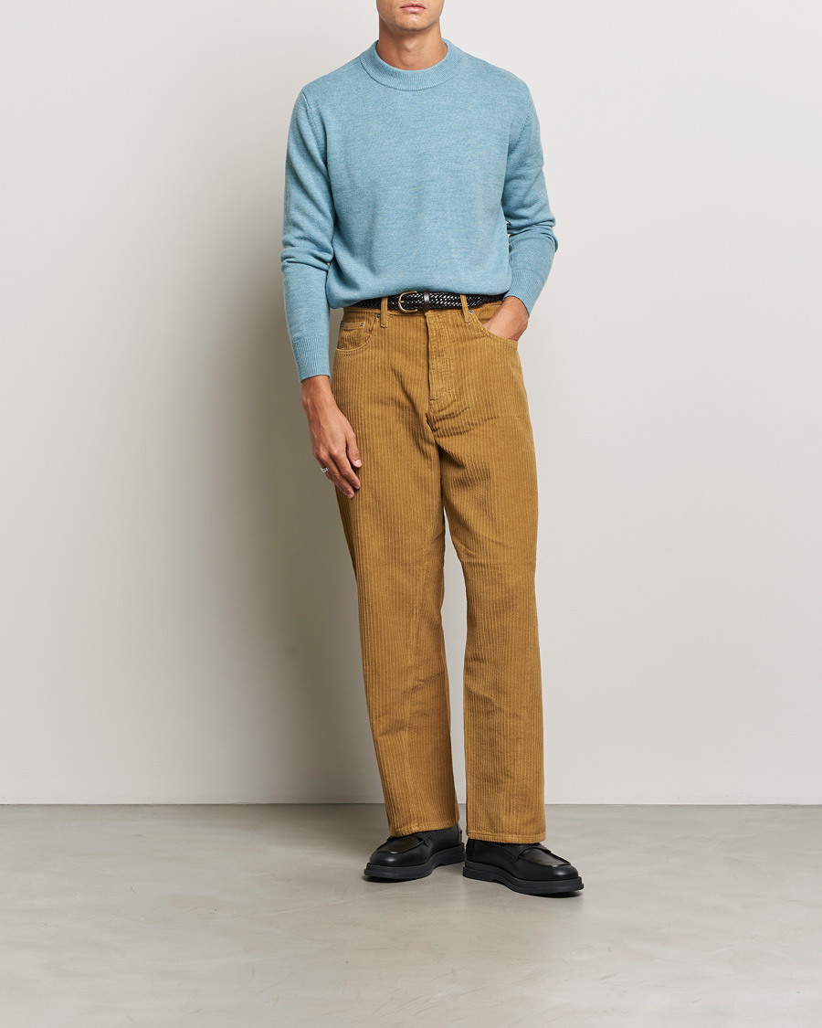 Herr | Tröjor | Sunflower | Moon Merino Crewneck Blue