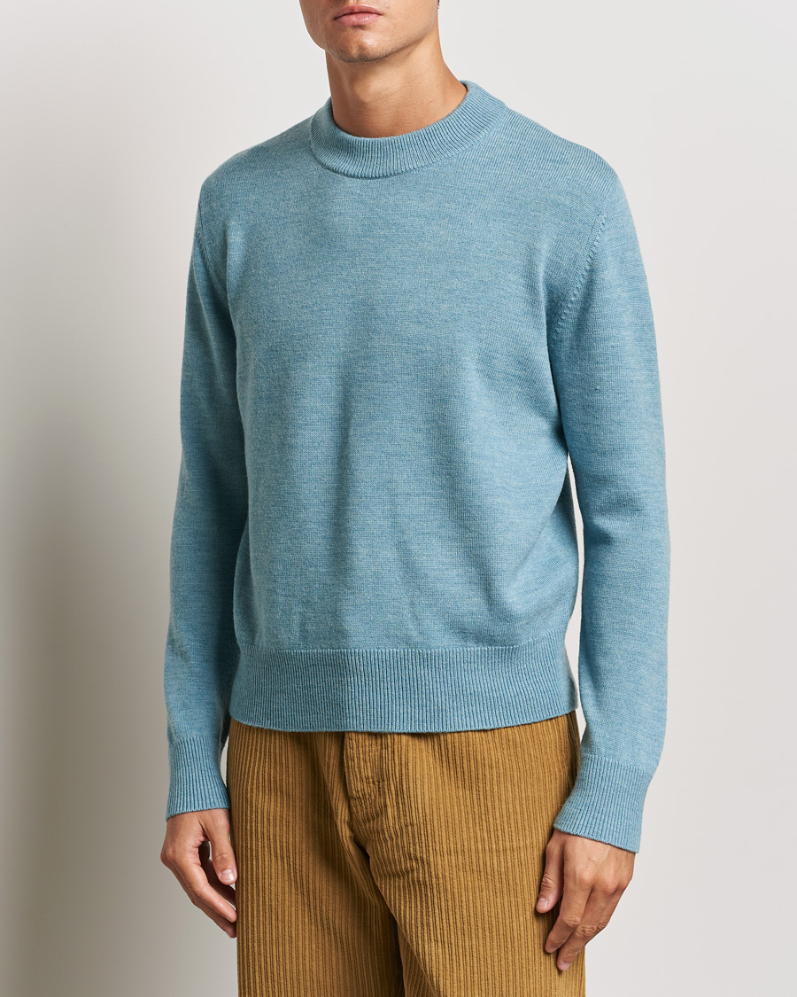 Herr | Tröjor | Sunflower | Moon Merino Crewneck Blue