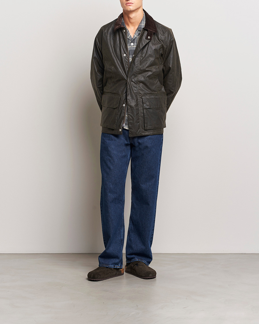 Herr | Jackor | Sunflower | Waxed Leisure Jacket Olive