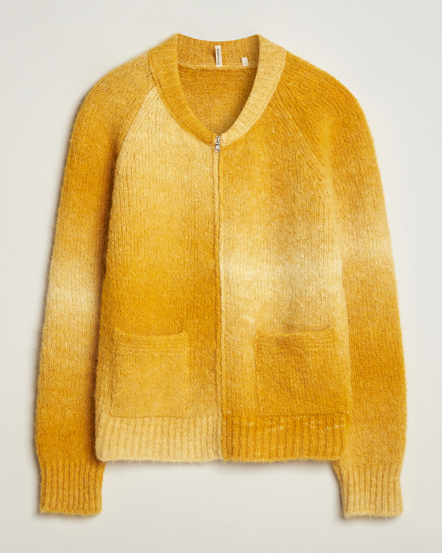 Herr | Tröjor | Sunflower | Ombre Zip Cardigan Yellow