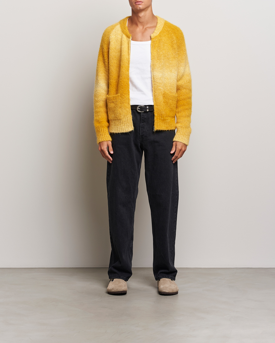 Herr | Tröjor | Sunflower | Ombre Zip Cardigan Yellow