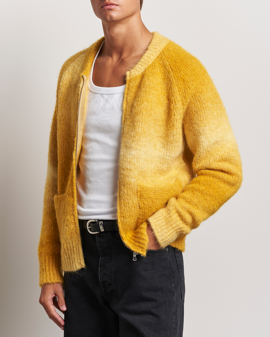 Herr | Tröjor | Sunflower | Ombre Zip Cardigan Yellow