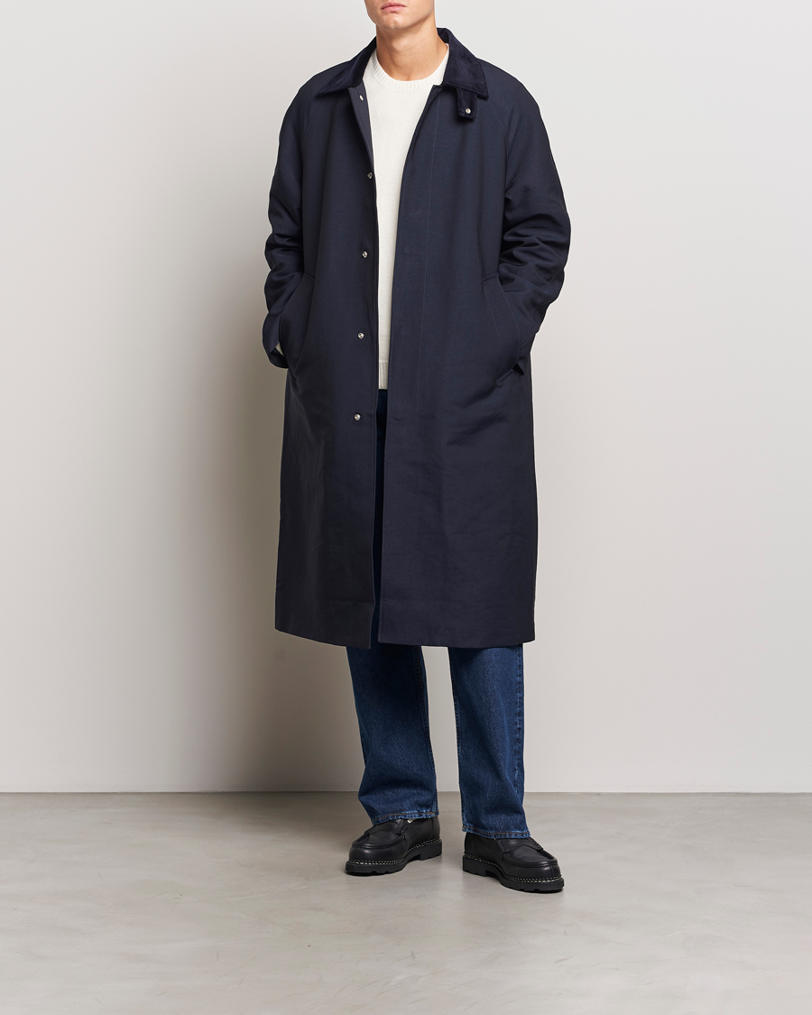 Herr | Jackor | Sunflower | Raglan Coat Navy