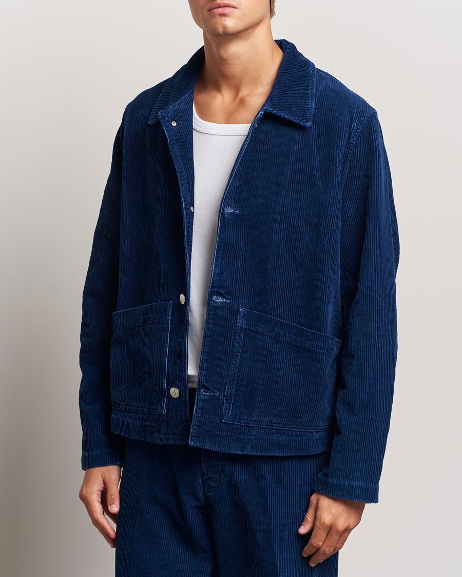 Herr | Jackor | Sunflower | Corduroy Worker Jacket Indigo
