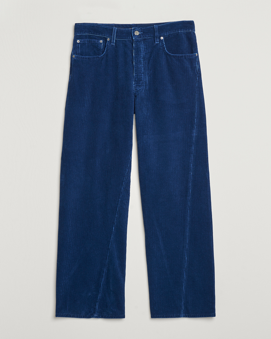 Herr | Byxor | Sunflower | Wide Twist Corduroy Pants Indigo