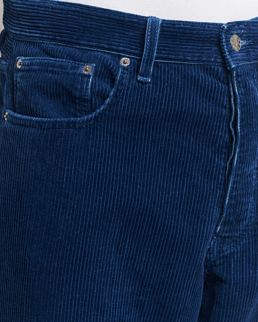 Herr | Byxor | Sunflower | Wide Twist Corduroy Pants Indigo