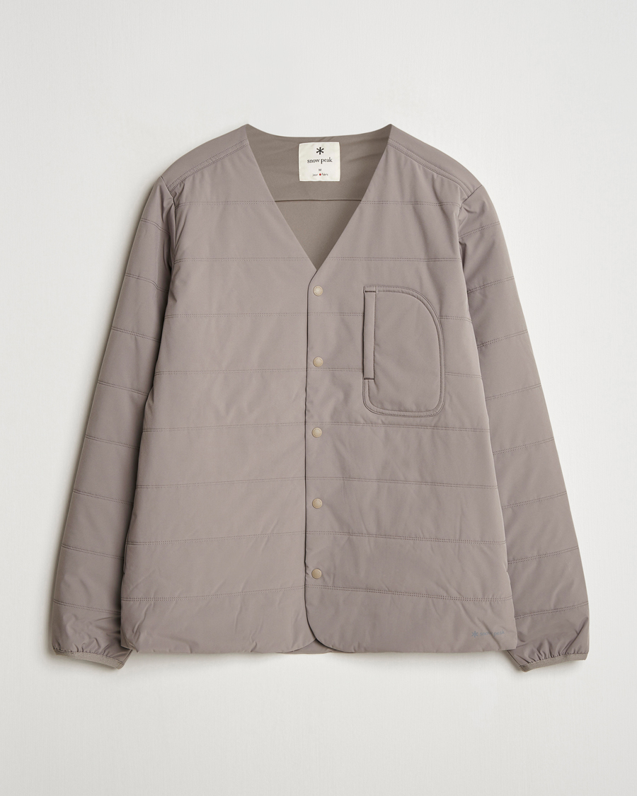Herr | Tröjor | Snow Peak | Flexible Insulated Cardigan Khaki